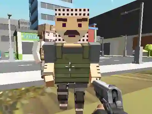 Spel Block Pixel Cop: Gun Craft In Robbers World aanlyn