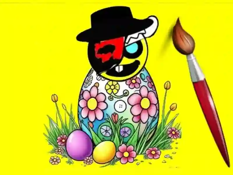 Spel Sprunki Easter Coloring aanlyn