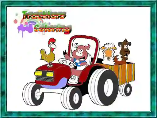 Spel Tractor Coloring Pages aanlyn