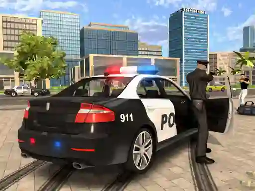Spel Cartoon Police Car aanlyn