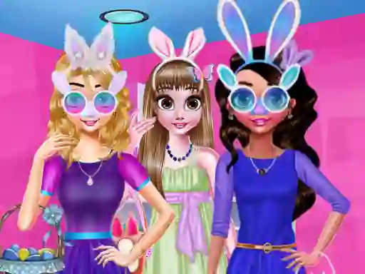 Spel Funny Easter Girls aanlyn