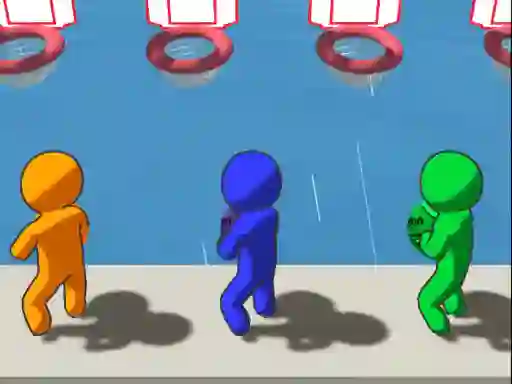 Spel Basket.io aanlyn