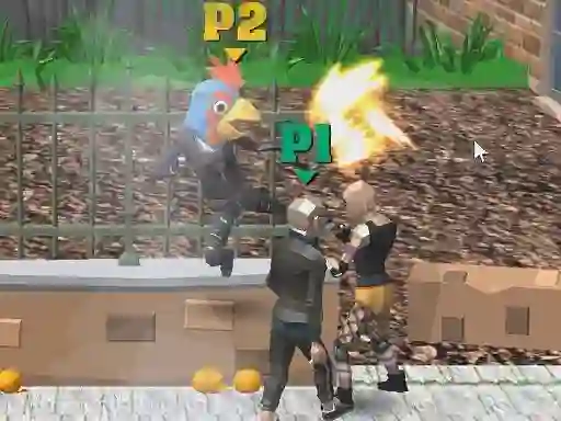 Spel Double Street Fight aanlyn