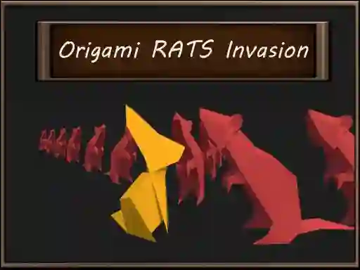 Spel Origami Rats Invasion aanlyn
