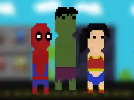 Spel Super Heroes Runner aanlyn