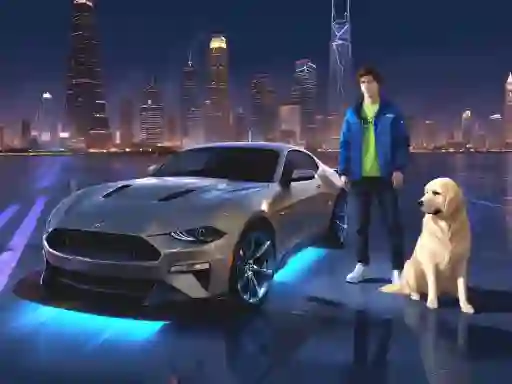 Spel Mustang City Driver aanlyn