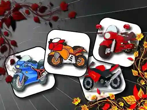 Spel Cartoon Motorbikes Memory aanlyn