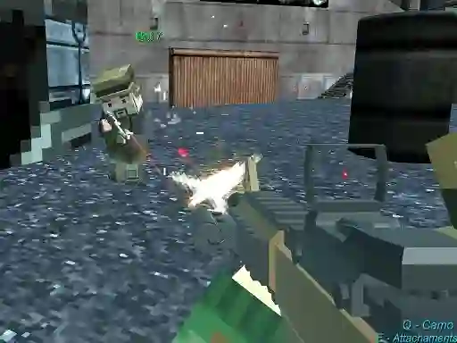 Spel Pixel Gungame Arena Prison Multiplayer aanlyn