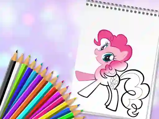 Spel Cute Pony Coloring Book aanlyn