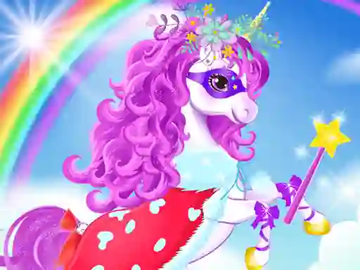 Spel Baby unicorn dress up aanlyn