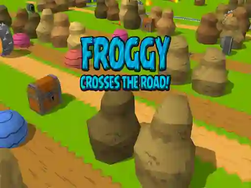 Spel Froggy Crosses The Road! aanlyn
