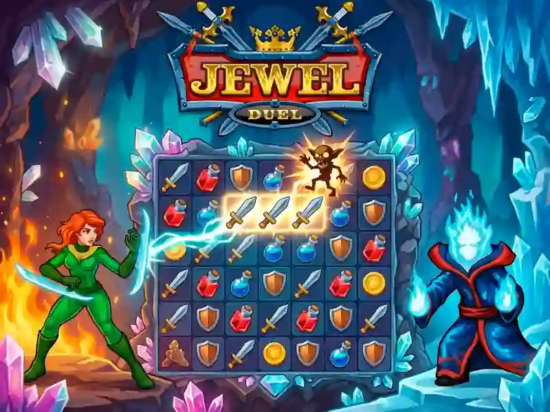 Spel Jewel Duel aanlyn