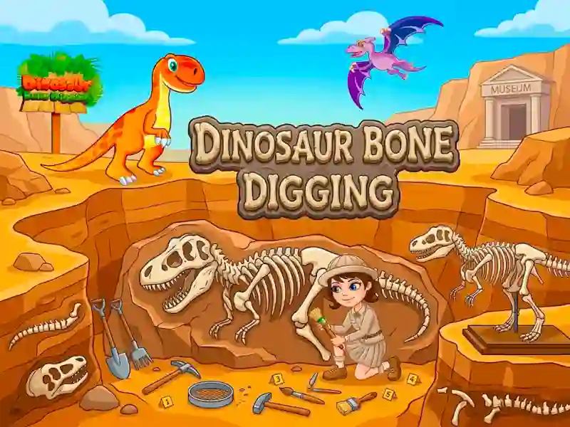 Spel Dinosaur Bone Digging aanlyn