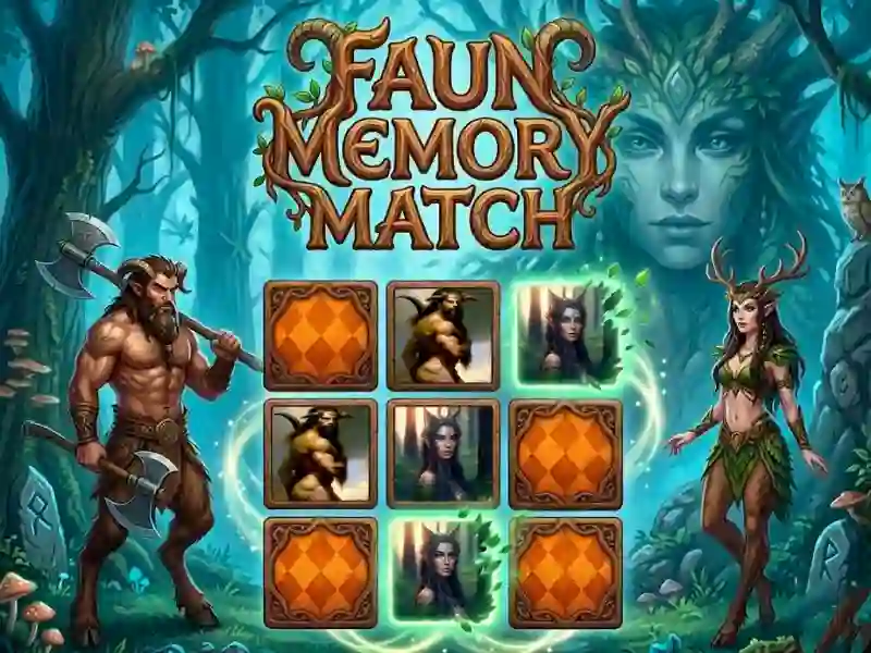 Spel Faun Memory Match aanlyn