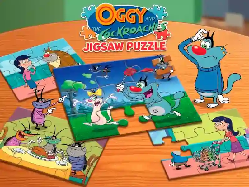 Spel Oggy and the Cockroaches Jigsaw Puzzle aanlyn