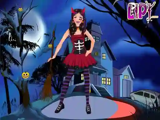 Spel Halloween Doll Party Fashion aanlyn