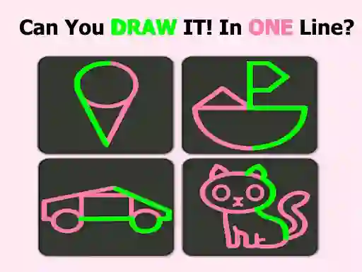 Spel Brain Test: One Line Draw Puzzle aanlyn