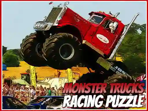 Spel Monster Trucks Racing Puzzle aanlyn
