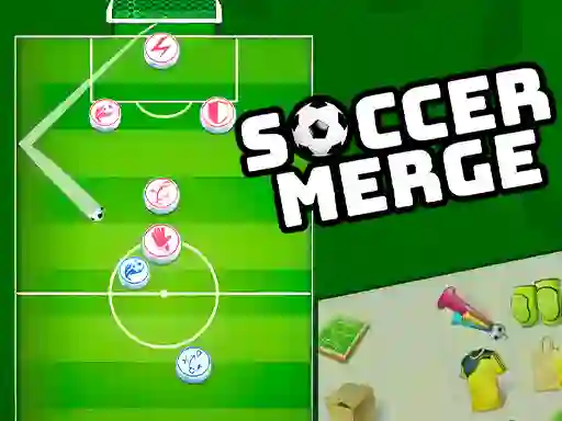 Spel Soccer Merge aanlyn