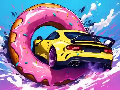 Spel Roof Car Stunt aanlyn