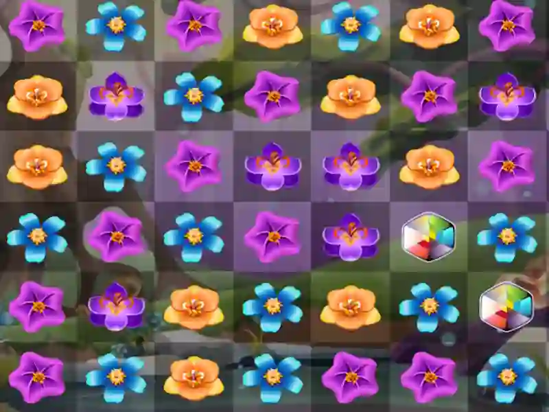 Spel Flower Match 3 aanlyn