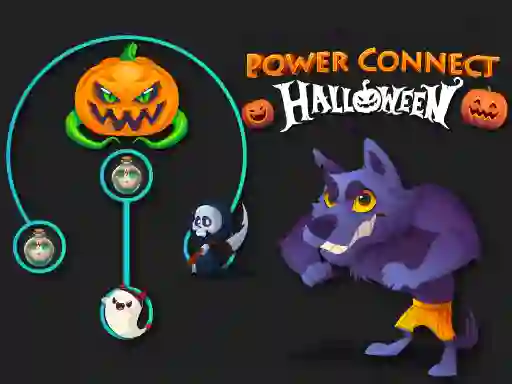 Spel Power Connect Halloween aanlyn
