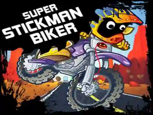 Spel Super Stickman Biker aanlyn