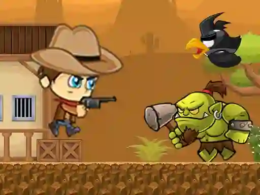 Spel Super Cowboy Running aanlyn