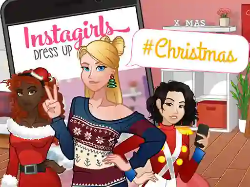 Spel InstaGirls Christmas Dress Up aanlyn