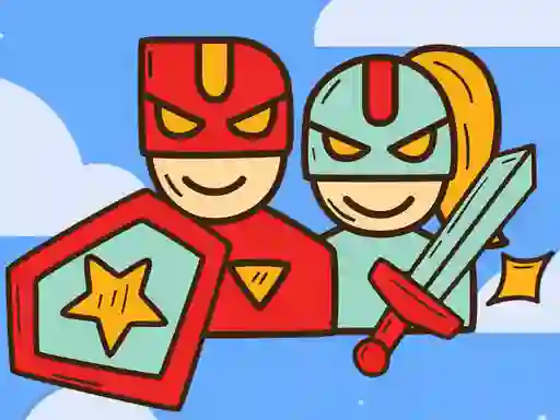 Spel Super Warrior Match 3 aanlyn