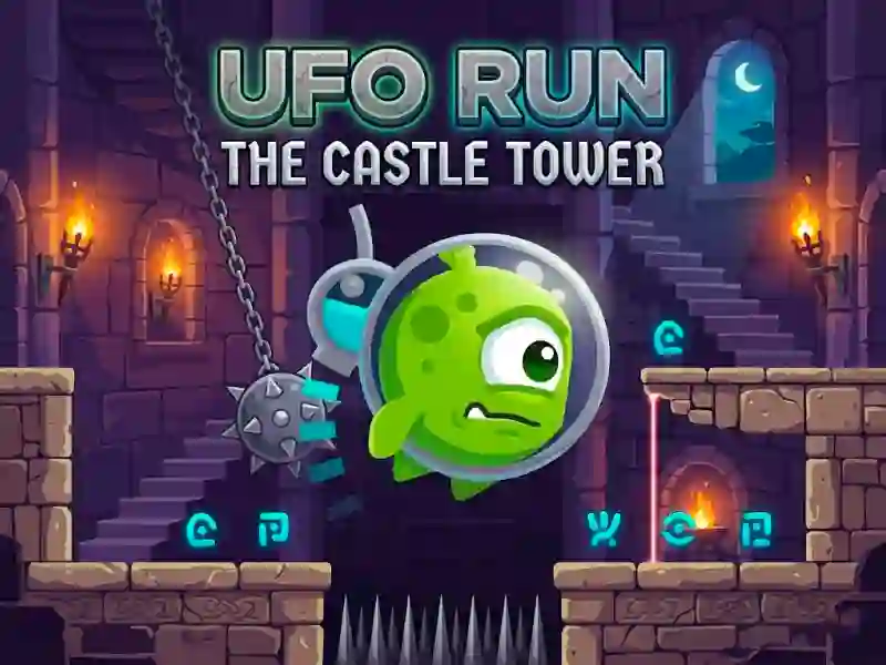 Spel Ufo Run The castle tower aanlyn