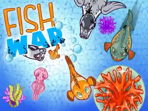 Spel Fish War aanlyn