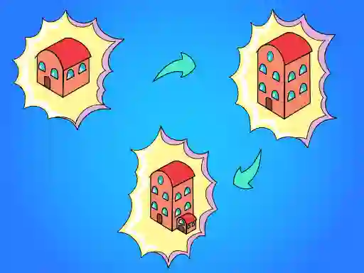 Spel Idle Merge City aanlyn