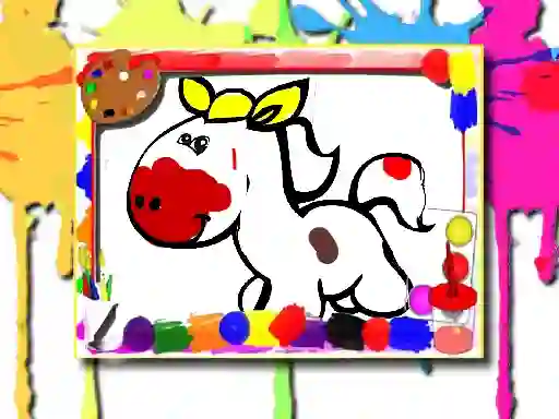 Spel Horse Coloring Book aanlyn