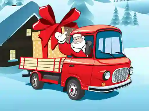 Spel Christmas Vehicles Jigsaw aanlyn