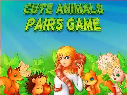 Spel Cute Animals Pairs Game aanlyn