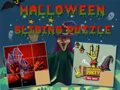Spel Halloween Sliding Puzzle aanlyn