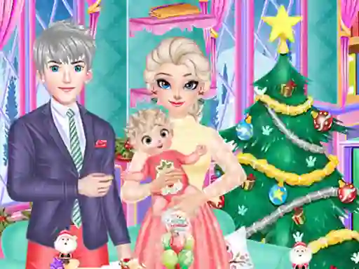 Spel Frozen Family Christmas Preparation aanlyn