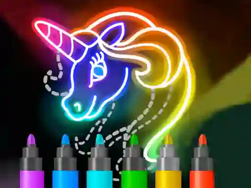 Spel Learn to Draw Glow Cartoon aanlyn