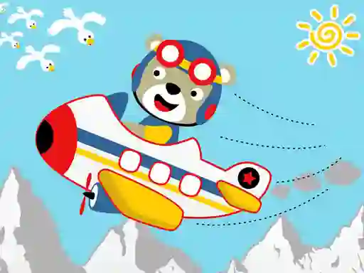 Spel Friendly Airplanes For Kids Coloring aanlyn