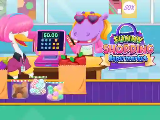 Spel Funny Shopping Supermarket aanlyn