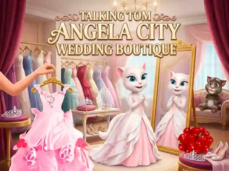 Spel Talking Tom Angela City Wedding Boutique aanlyn