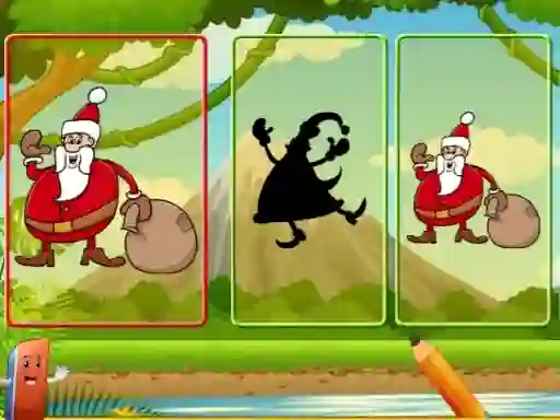 Spel Santa Shadow Match aanlyn
