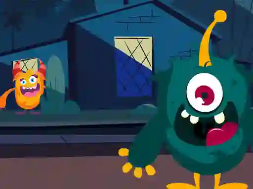 Spel Funny Monsters Jigsaw aanlyn