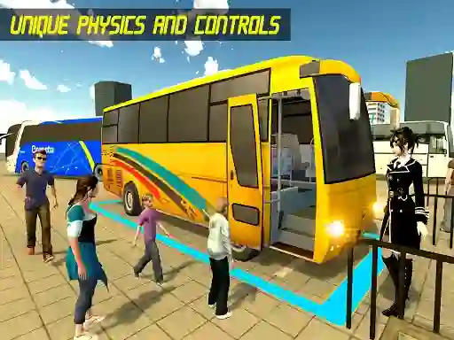 Spel Modern Bus Parking Advance Bus aanlyn