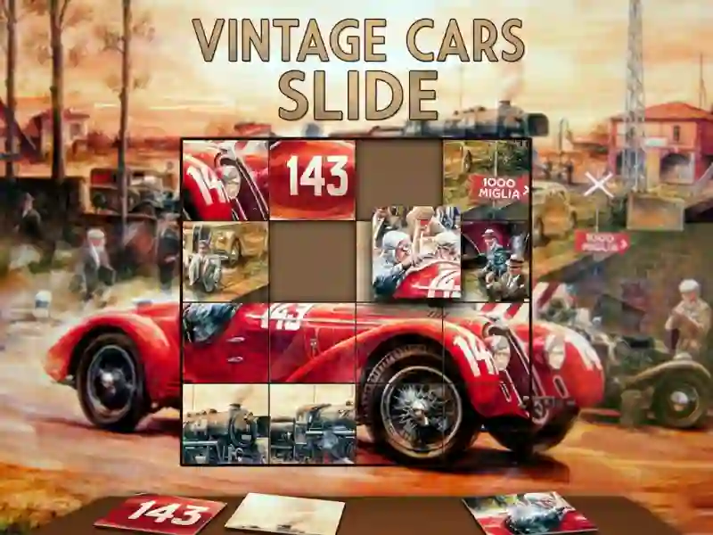 Spel Vintage Cars Slide aanlyn