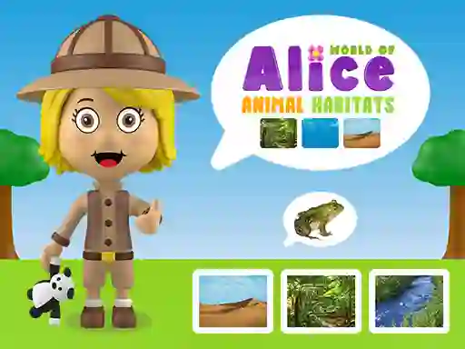 Spel World of Alice Animal Habitats aanlyn