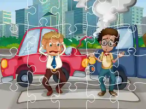Spel Crash Car Jigsaw aanlyn