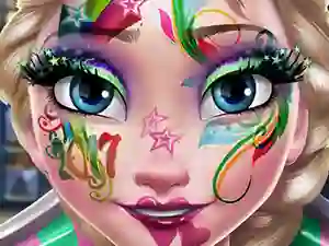 Spel Elsa New Year Makeup aanlyn