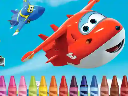 Spel Superwings Coloring aanlyn